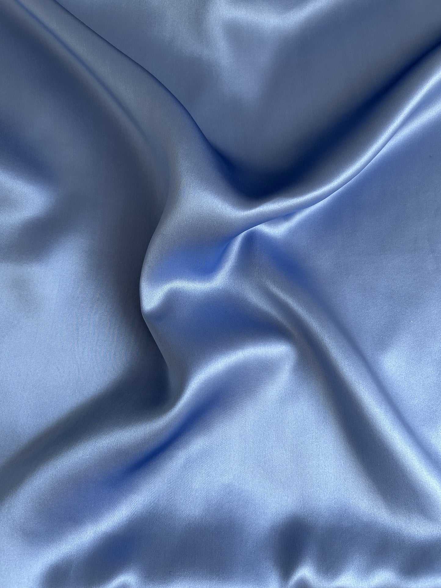LA TAIE D'OREILLER BLEUE - SATIN DE SOIE