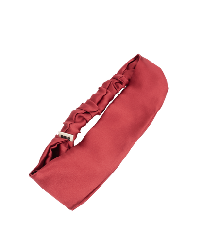 LE BANDEAU ROUGE EN SATIN DE SOIE