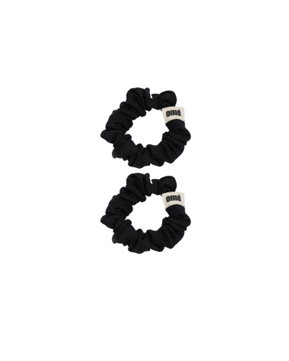 LES MINIS NOIR EN SATIN DE SOIE