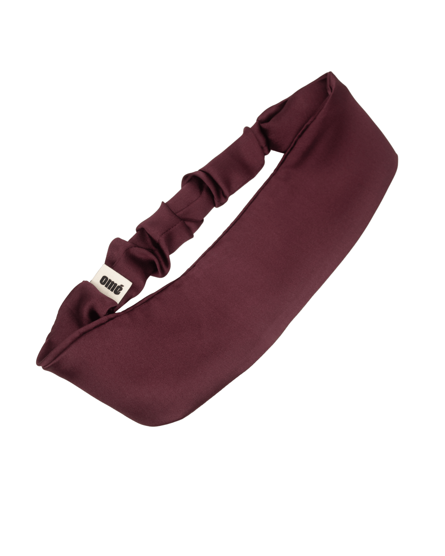 LE BANDEAU BORDEAUX EN SATIN DE SOIE