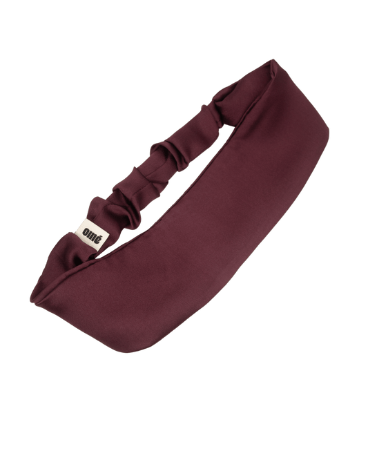 LE BANDEAU BORDEAUX EN SATIN DE SOIE