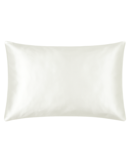 LA TAIE D'OREILLER BLANCHE - SATIN DE SOIE
