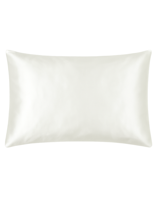 LA TAIE D'OREILLER BLANCHE - SATIN DE SOIE
