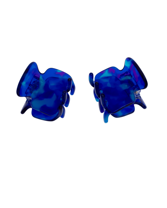DUO PETITES PINCES BLEUES - FAIT MAIN