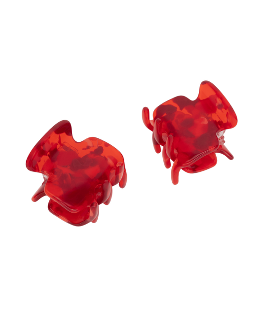 DUO PETITES PINCES ROUGES - FAIT MAIN
