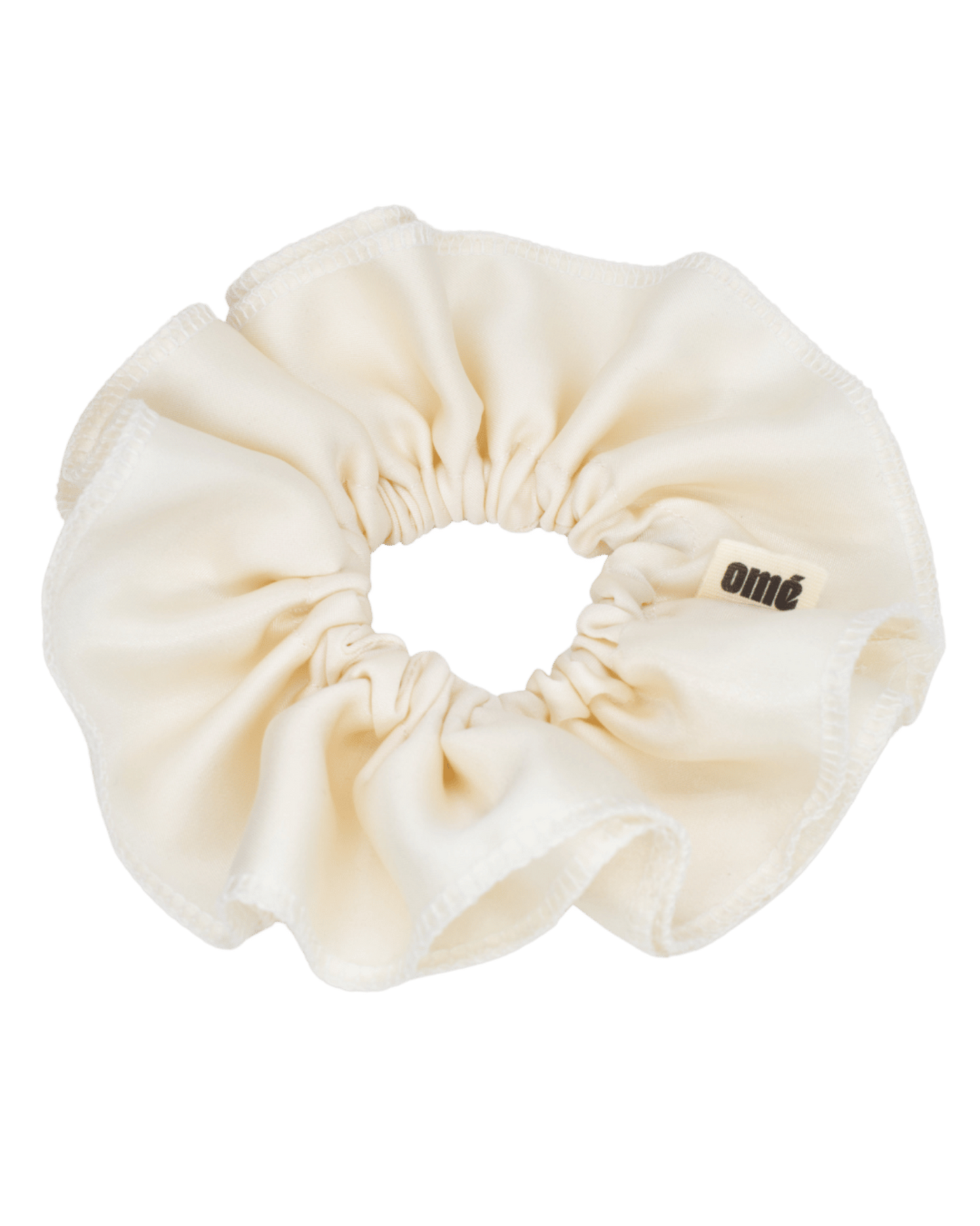 SILK SATIN CREAM SCRUNCHIE