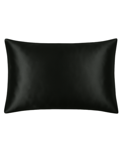 LA TAIE D'OREILLER NOIRE - SATIN DE SOIE